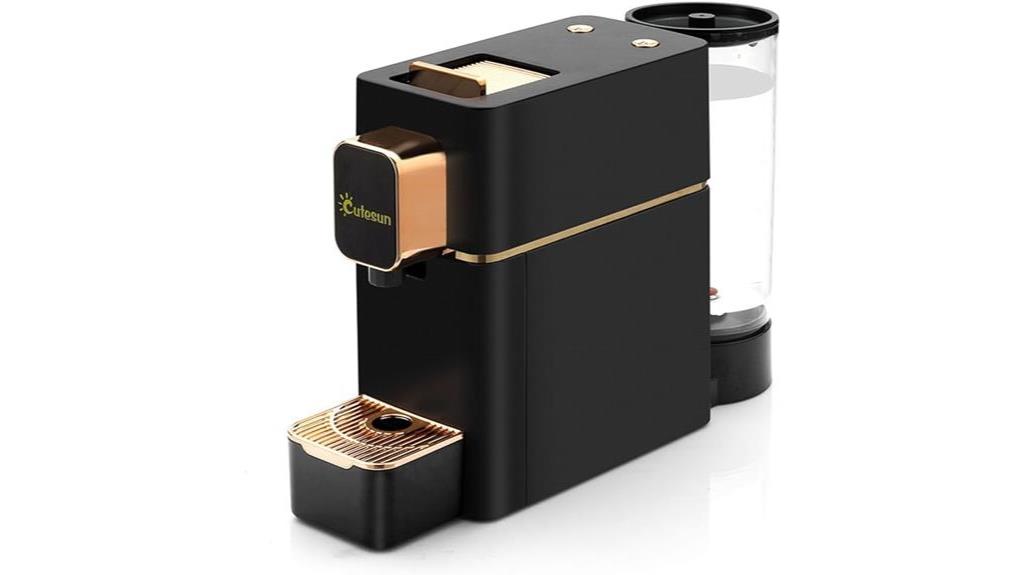 black nespresso machine compatible