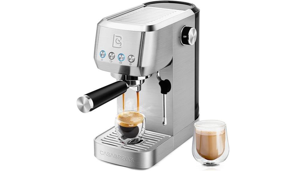 casabrews espresso machine 20 bar professional cappuccino maker