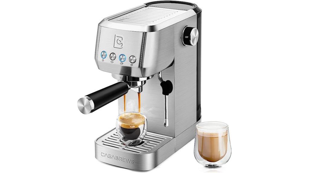 casabrews espresso machine 20 bar professional cappuccino maker