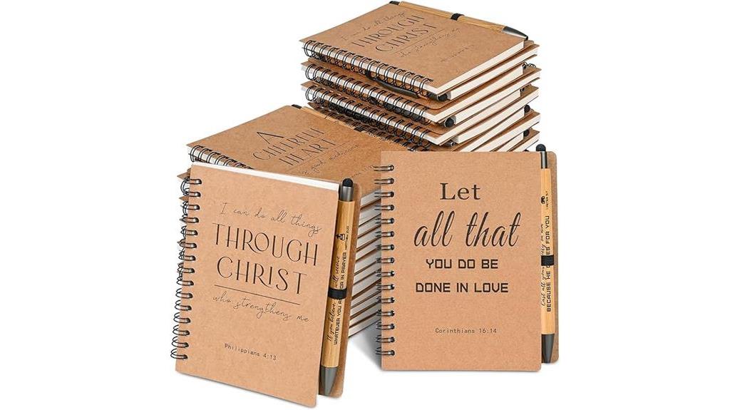 christian spiral notebooks bundle