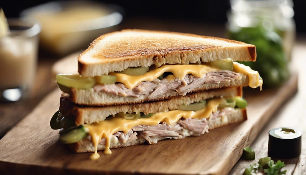 classic tuna melt sandwich
