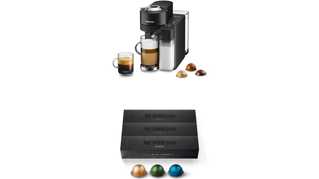 coffee machine and pods