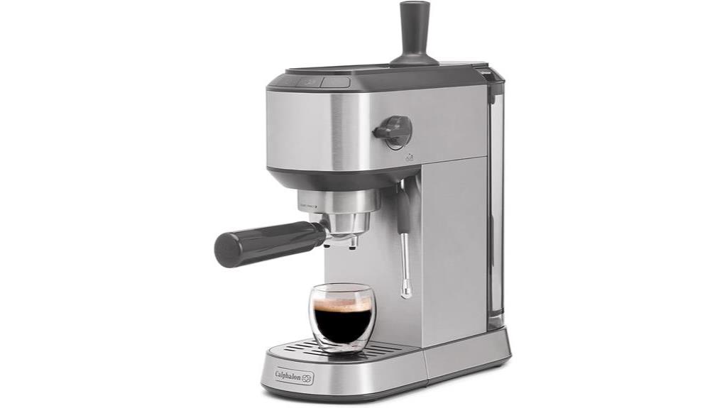 compact espresso machine features