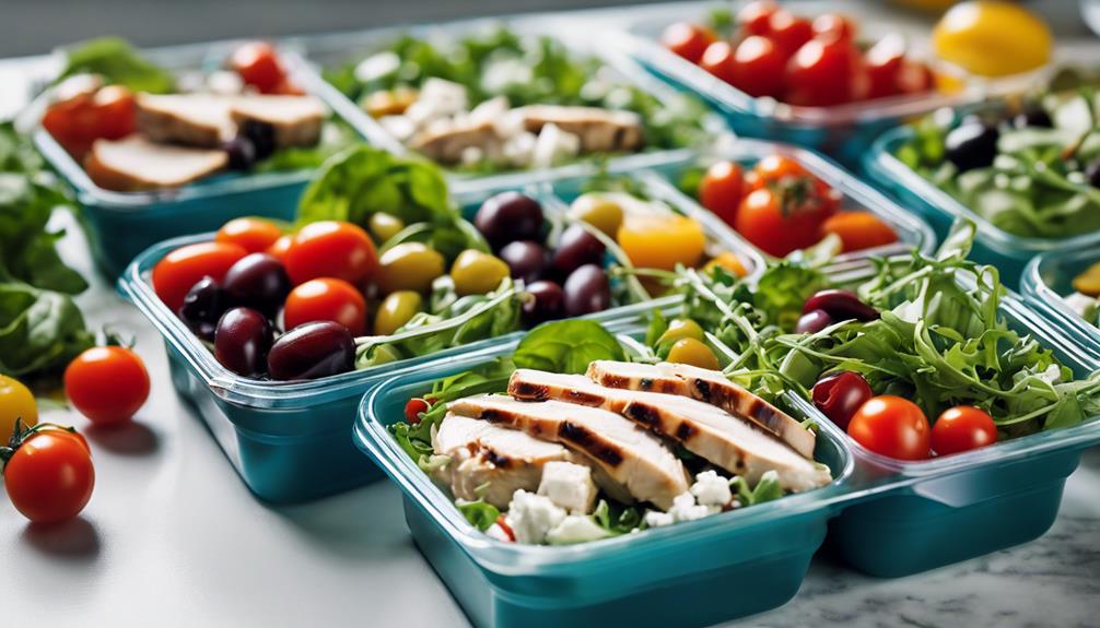convenient containers for salads