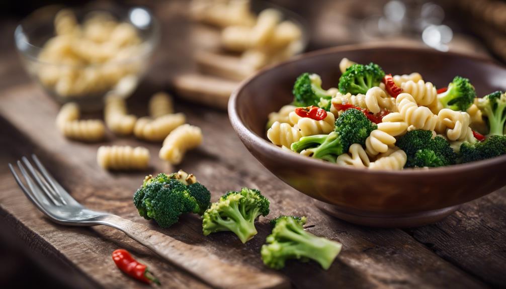 cooking cavatelli with broccoli