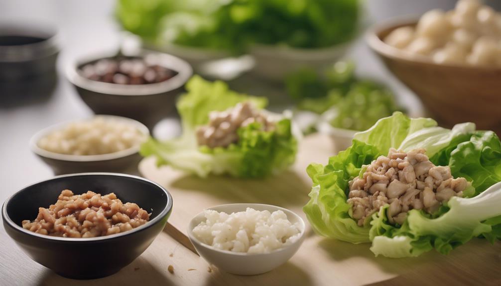 cooking chicken lettuce wraps