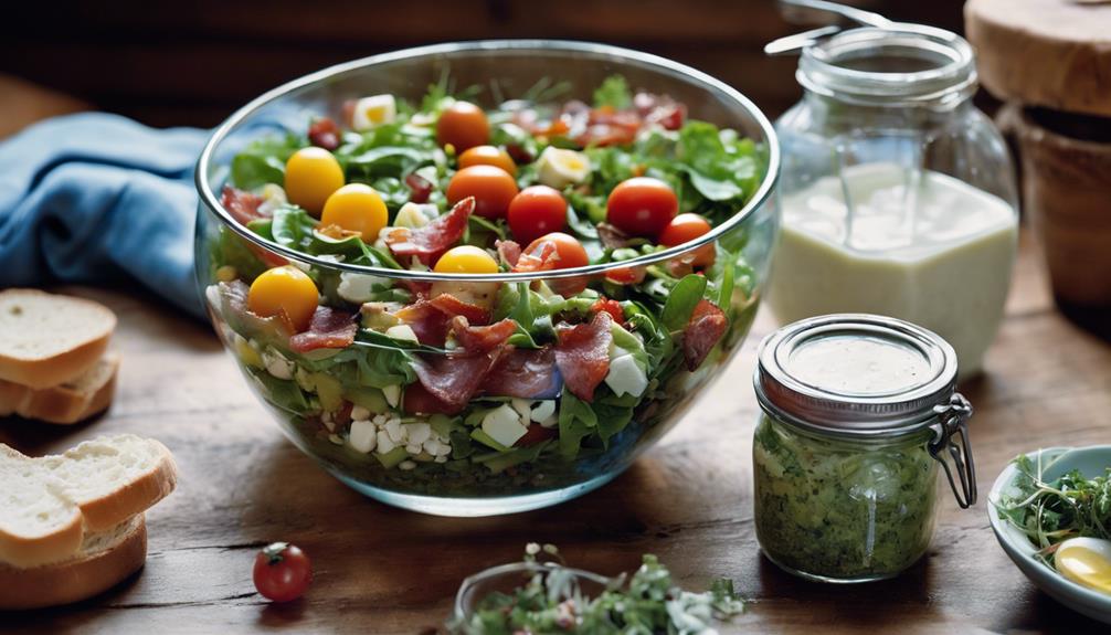 creating a delicious salad
