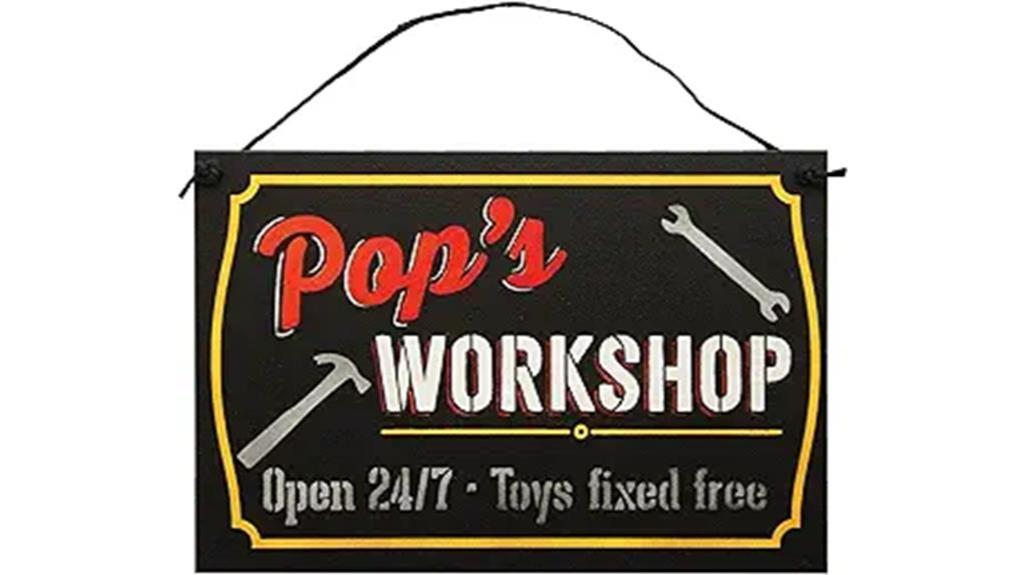 creative father s workshop sign