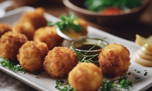 crispy goat cheese balls