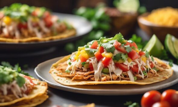 crispy tostadas with cheese