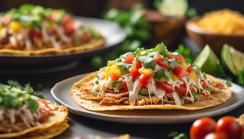 crispy tostadas with cheese