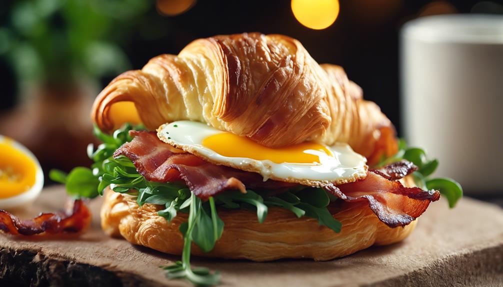 croissant breakfast sandwich ingredients