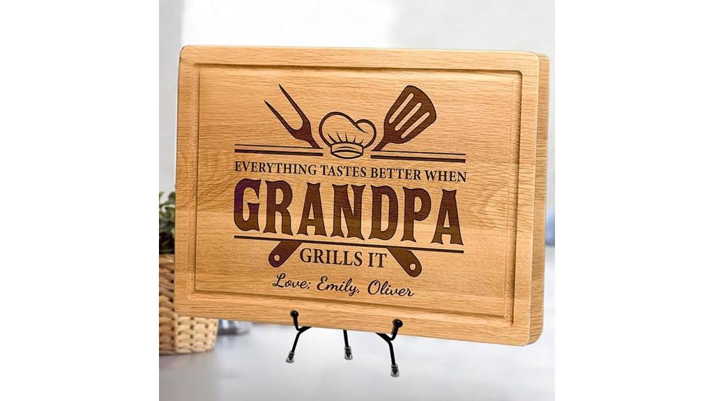 custom cutting board for grandpa
