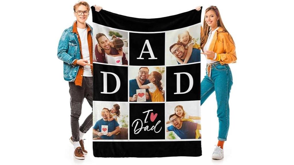 customized father s day blanket