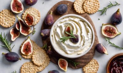 decadent appetizer with fig