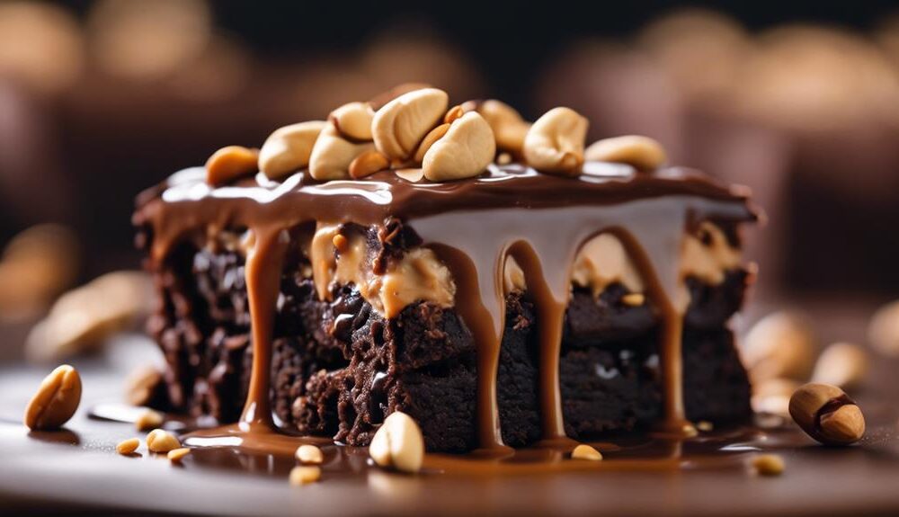 decadent chocolate buckeye brownies