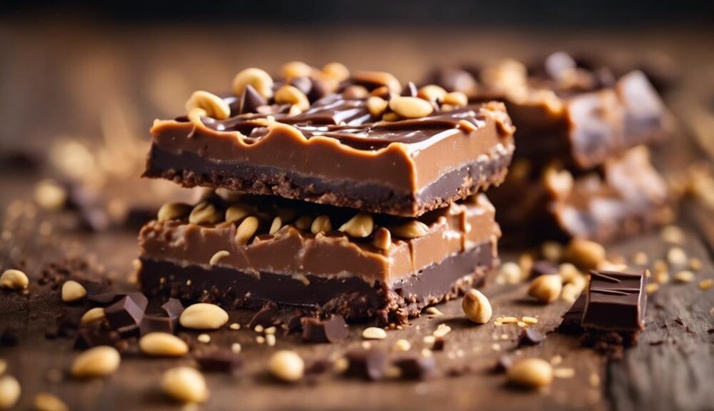 decadent chocolate peanut bars