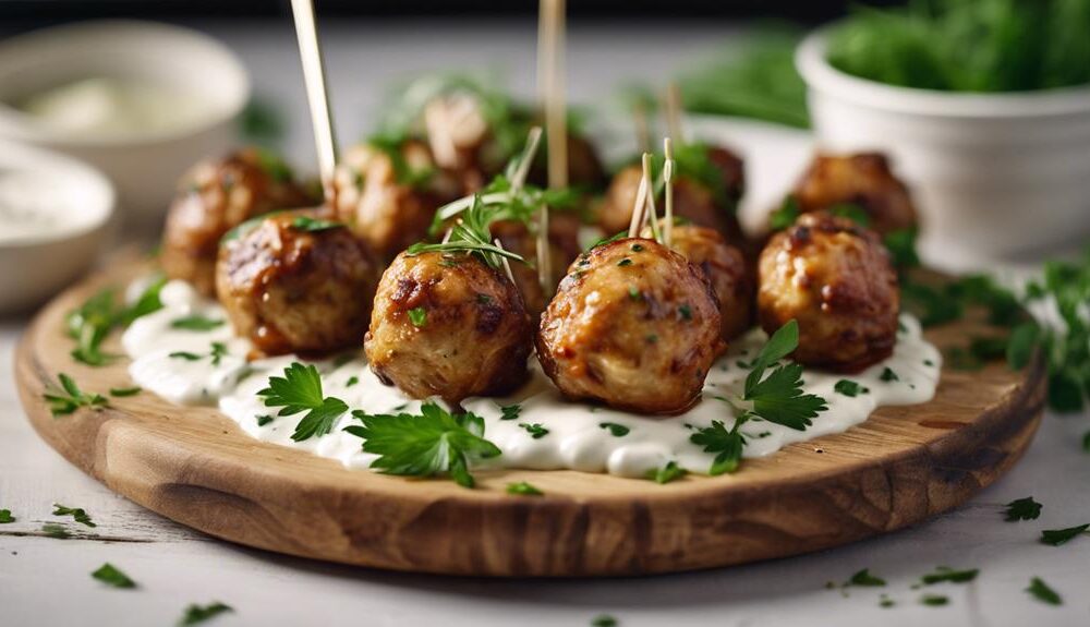 delicious herby chicken meatballs