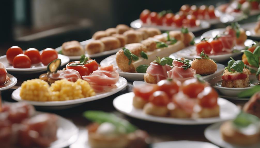 delicious italian appetizers selection