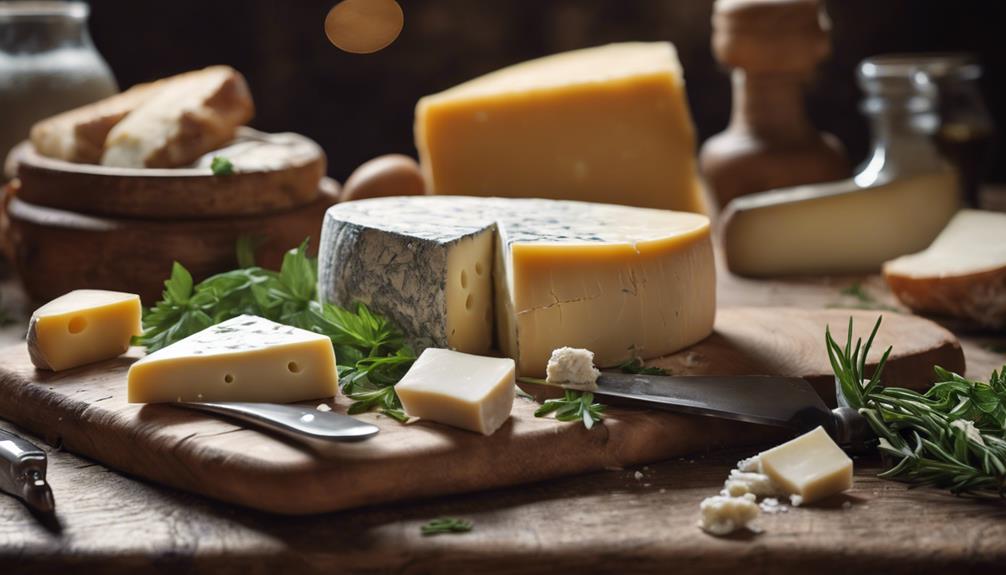delicious italian cheese selection