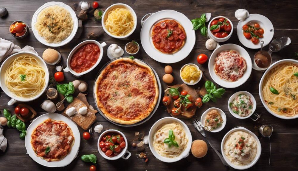 delicious italian cuisine list
