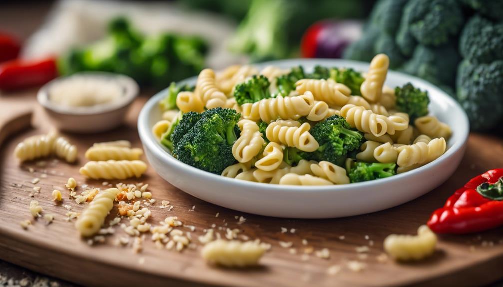 delicious pasta and greens