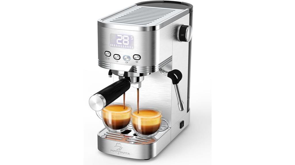 espresso machine with accessories