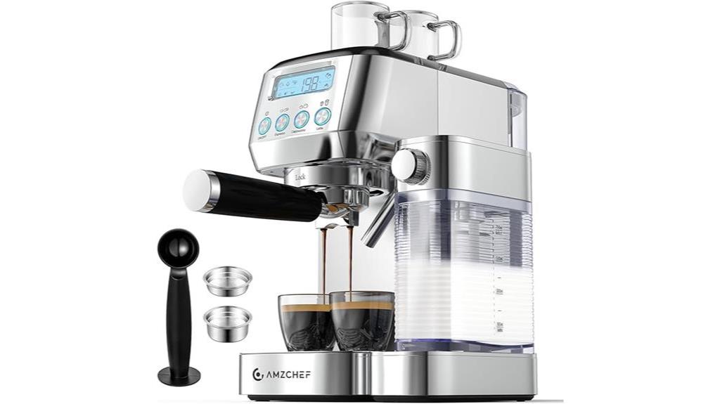 espresso machine with display