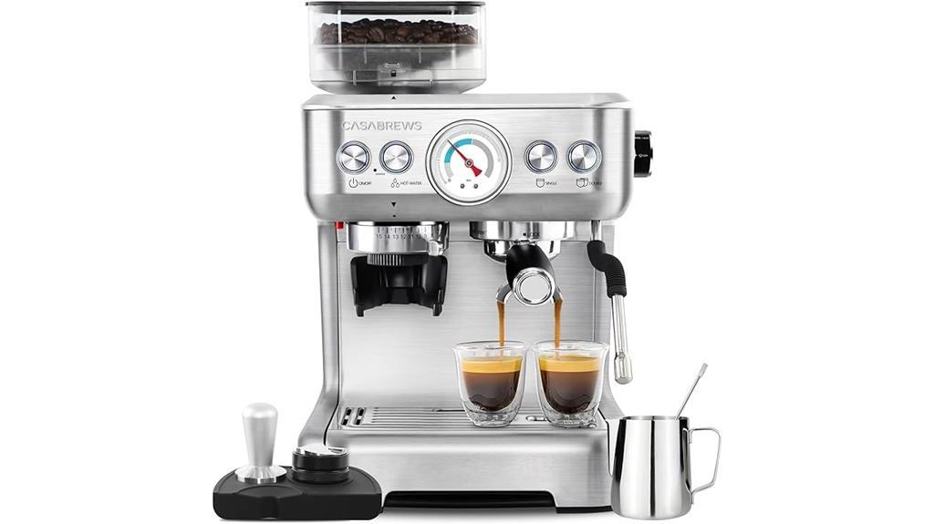 espresso machine with grinder