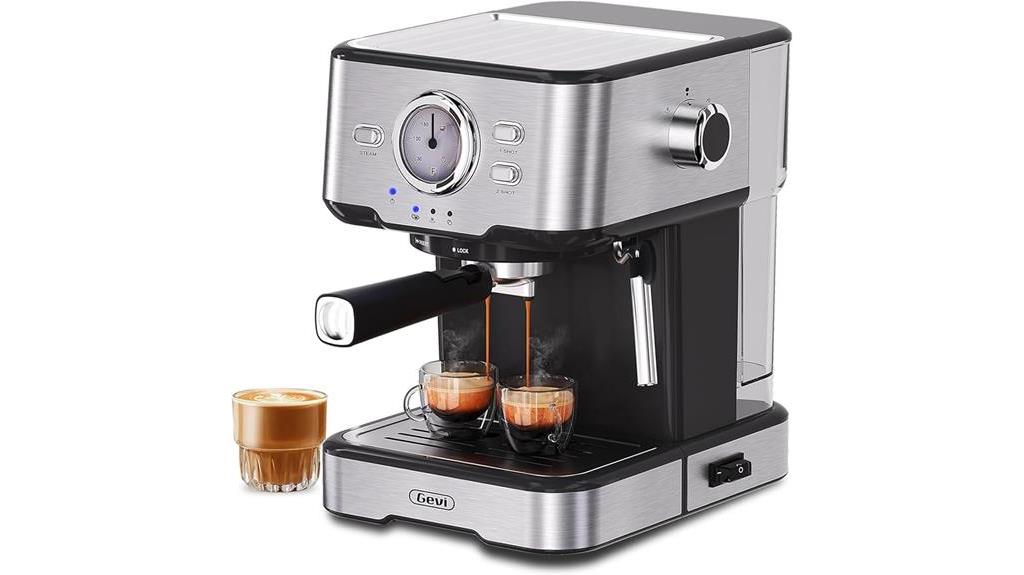 espresso machine with pressure