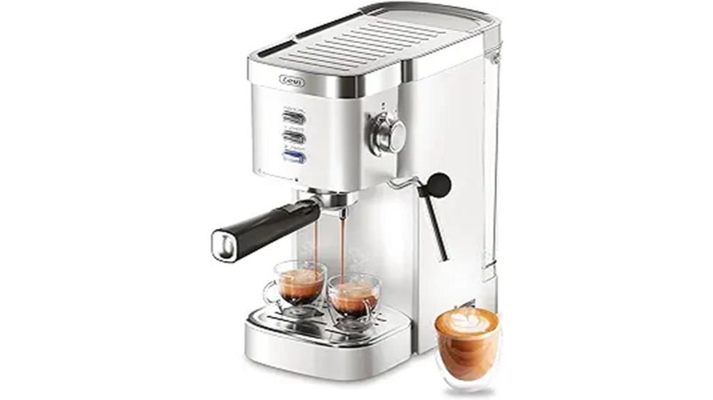 espresso machine with steam wand