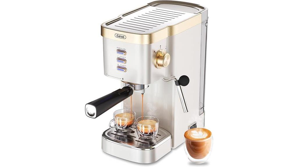 espresso machine with steam wand