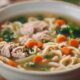ground chicken noodle soup