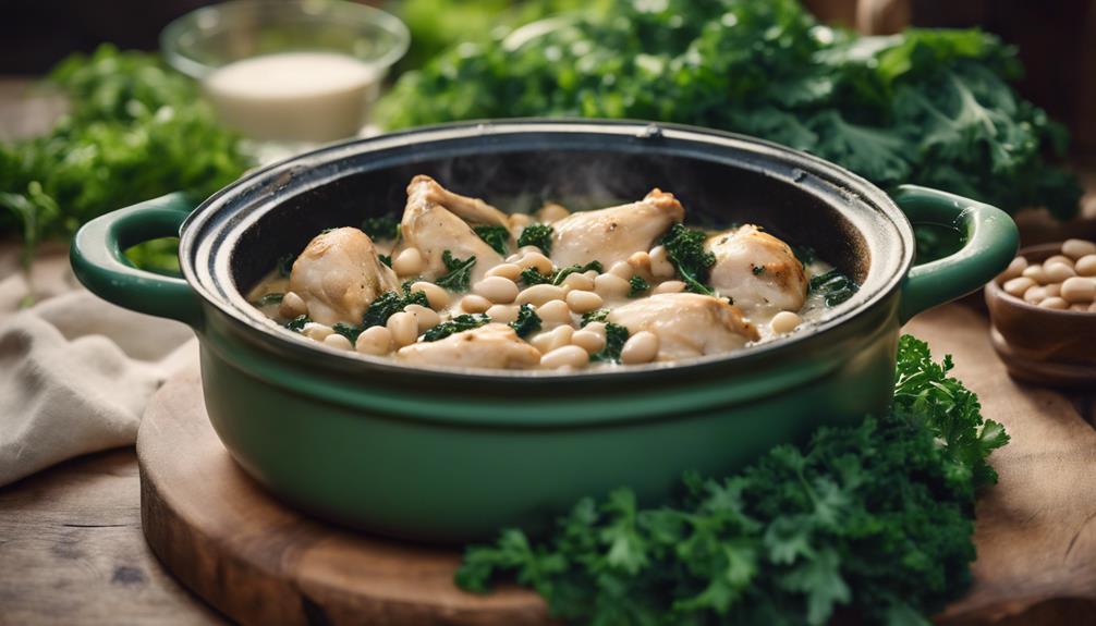 hearty chicken and kale
