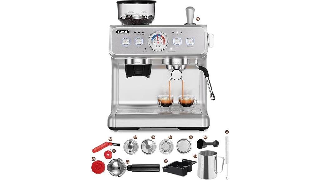 high pressure espresso machine details