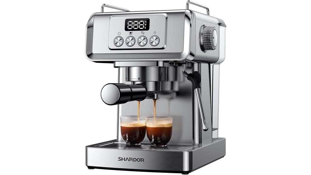 high pressure espresso machine with frother