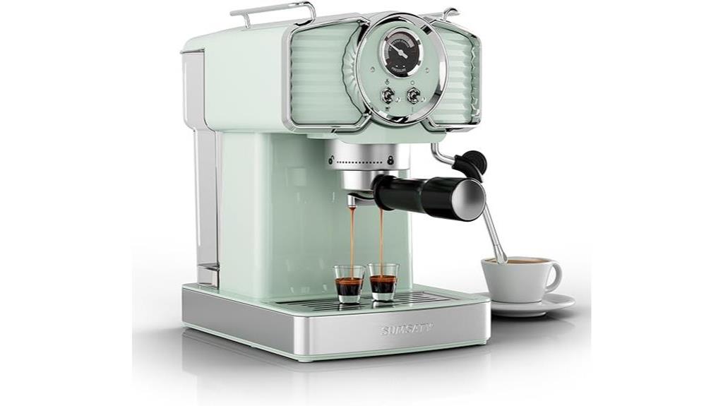 high pressure espresso machine with frother