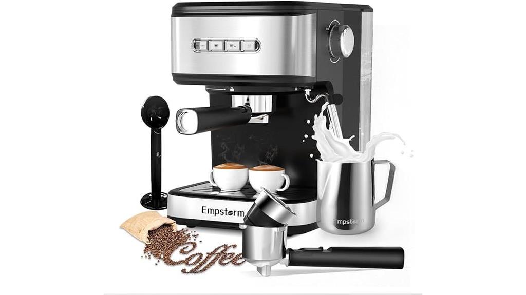 high pressure espresso maker with frother