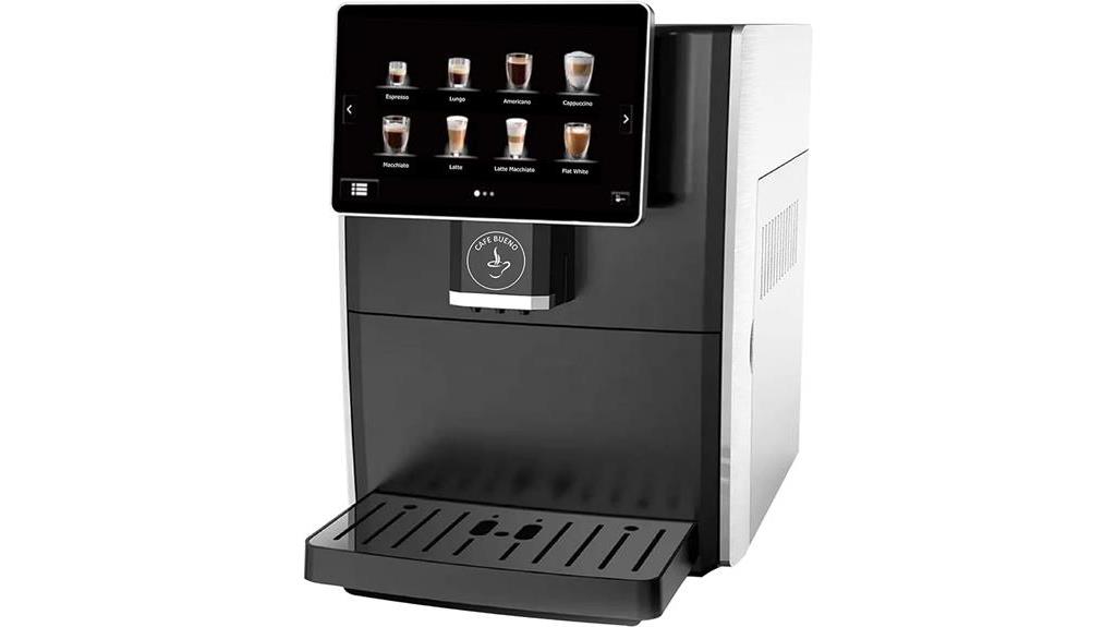 high tech espresso machine features
