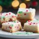 holiday blondies with peppermint