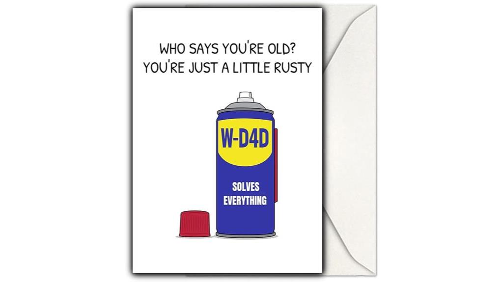 humorous birthday card for dad
