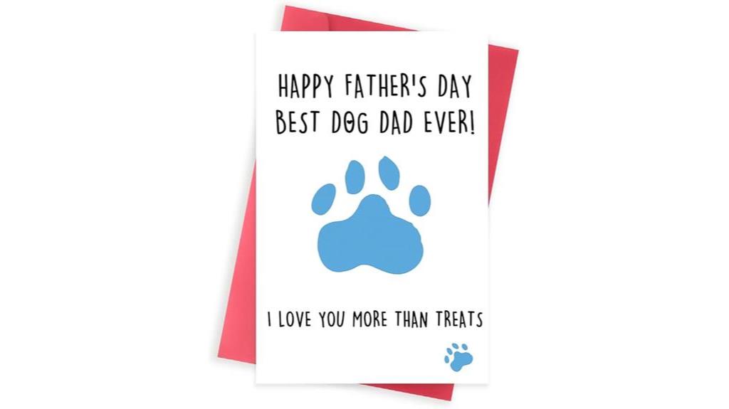 humorous card for pet parent