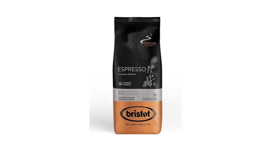 italian ground espresso coffee