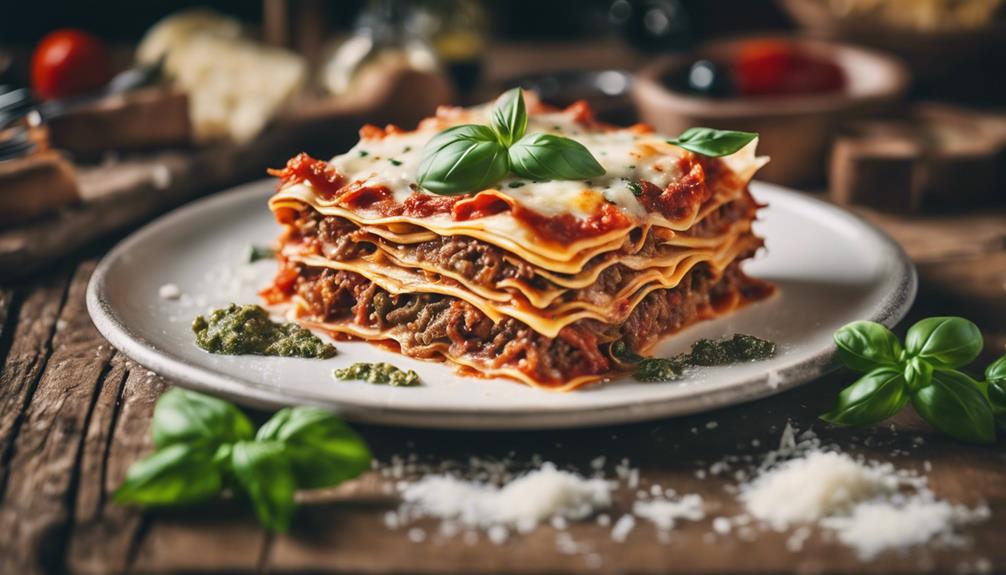 italian layered pasta dish