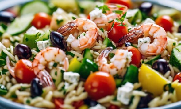 mediterranean shrimp orzo salad