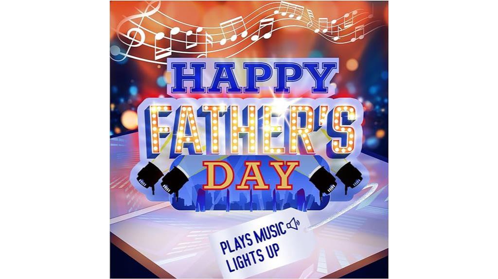 musical pop up father s day card