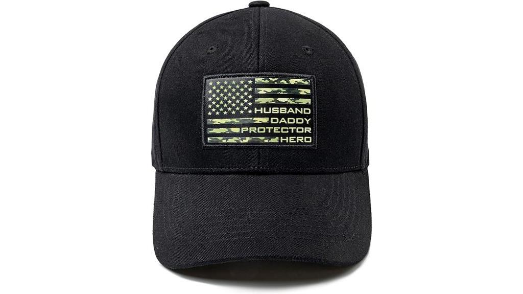 patriotic husband wears camo