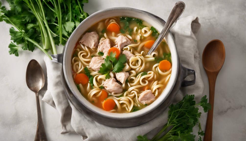 perfecting chicken noodle soup