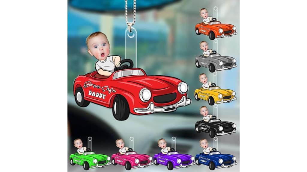 personalized acrylic car ornament