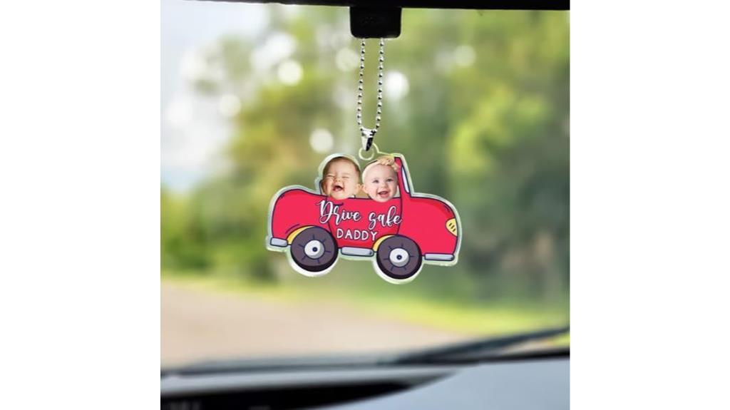 personalized baby car ornament